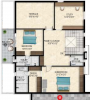 ivana Floor Plan Upper Level Duplex Plan