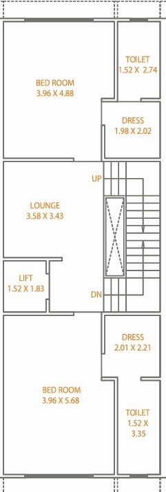  pearl 38 Floor Plan Second Floor Plan