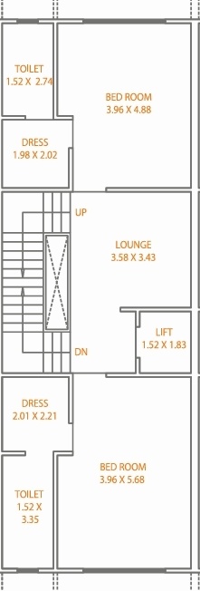  pearl 38 Floor Plan Second Floor Plan