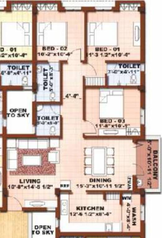 Floor Plan blossom aishwaryam and anantham Floor Plan Floor Plan