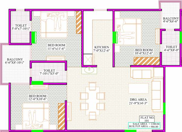  vinayak-residency-i Floor Plan Floor Plan