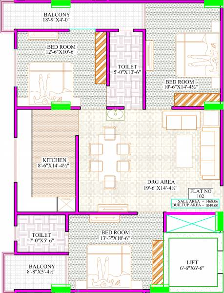  vinayak-residency-i Floor Plan Floor Plan