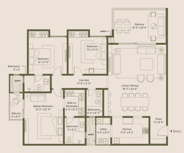  trees-and-tandem-tower-b Floor Plan Floor Plan