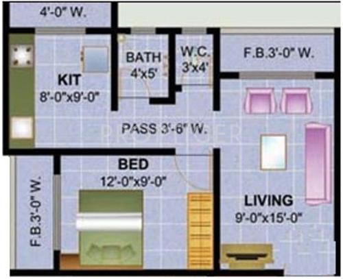 Mahajan Amar Jyot (1BHK+1T (600 sq ft) 600 sq ft)