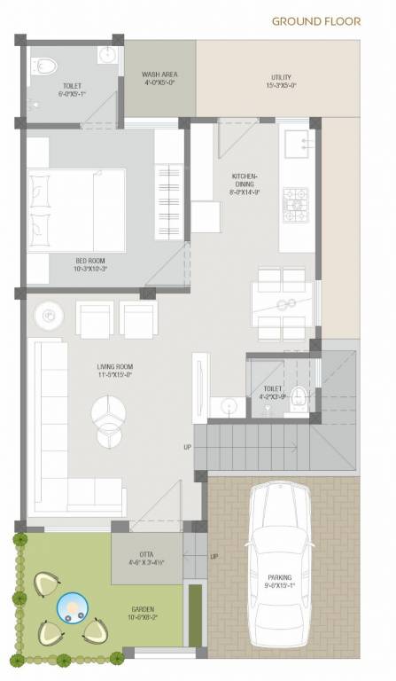  park residency Floor Plan Ground Floor Plan