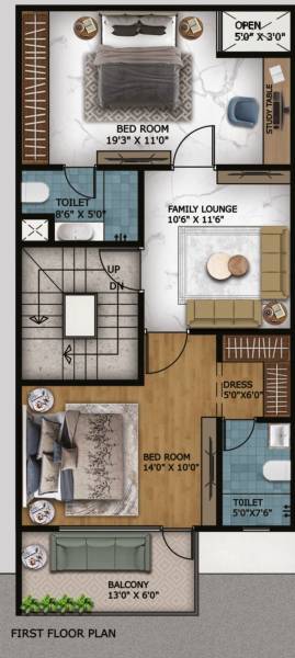 First Floor Plan raj-villas Floor Plan First Floor Plan