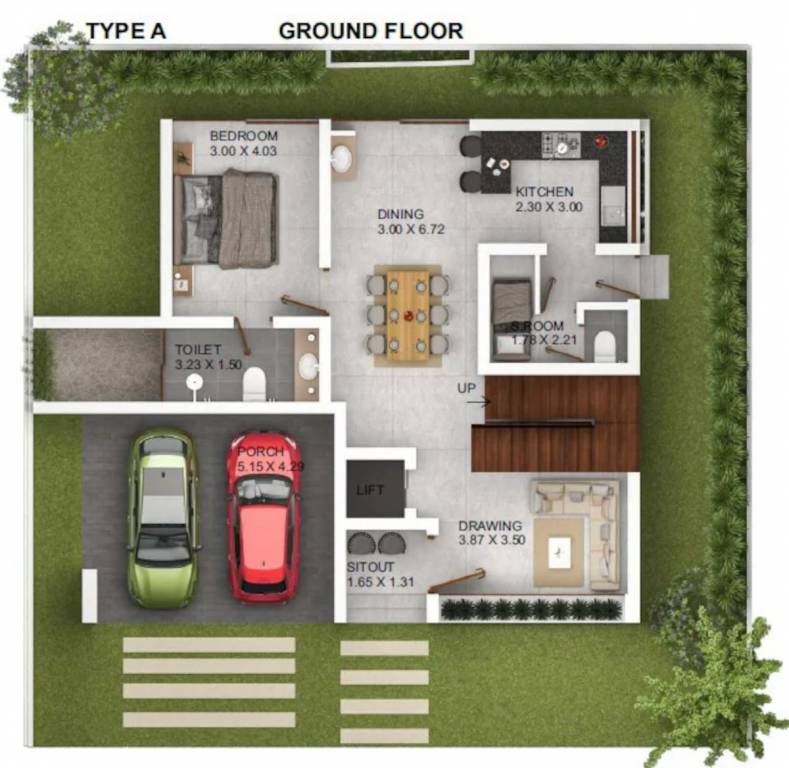  identity urban village Floor Plan Ground Floor Plan