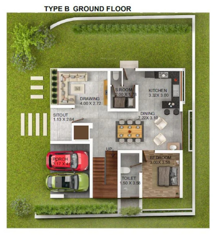  identity urban village Floor Plan Ground Floor Plan
