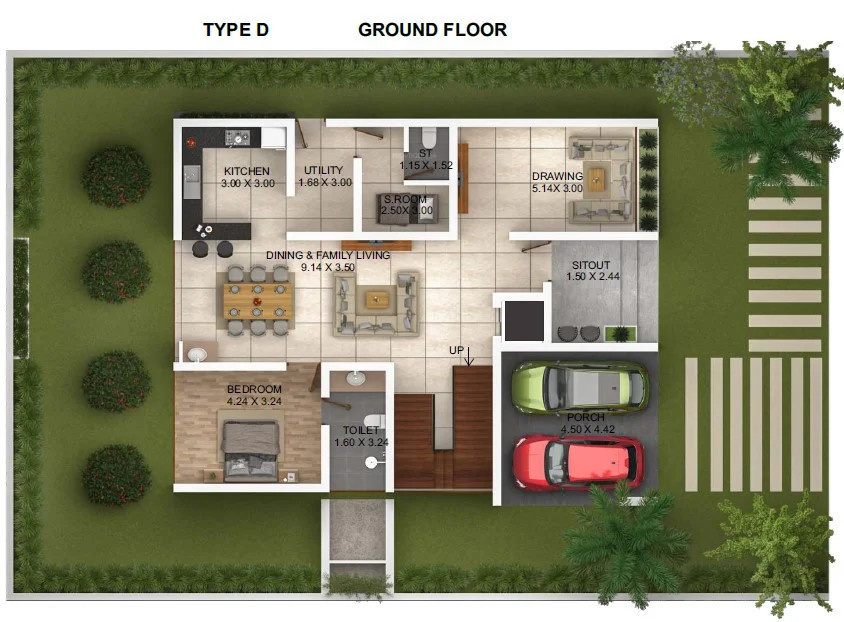  identity urban village Floor Plan Ground Floor Plan