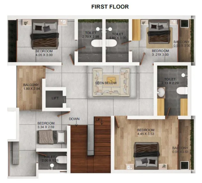  identity urban village Floor Plan First Floor Plan