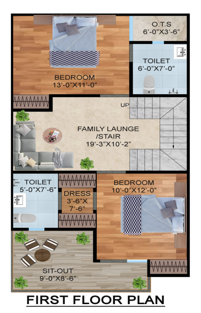 First Floor Plan arsh green villa 2 Floor Plan First Floor Plan