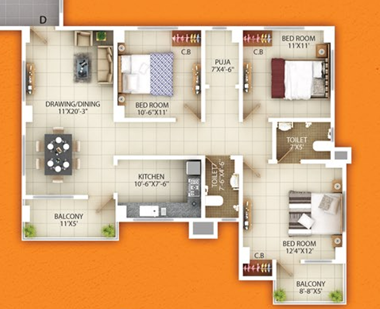 Floor Plan millenium garden Floor Plan Floor Plan