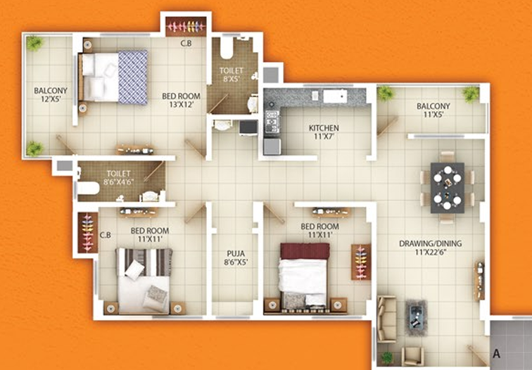 Floor Plan millenium garden Floor Plan Floor Plan