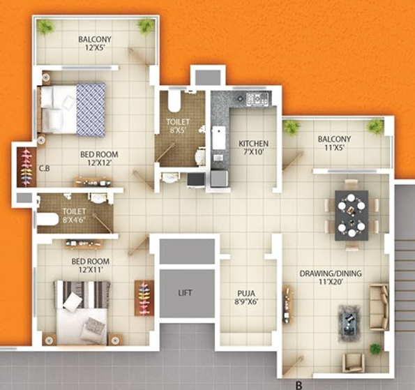 Floor Plan millenium garden Floor Plan Floor Plan