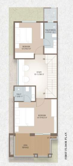 aatmiya grandvilla 18 Floor Plan First Floor Plan