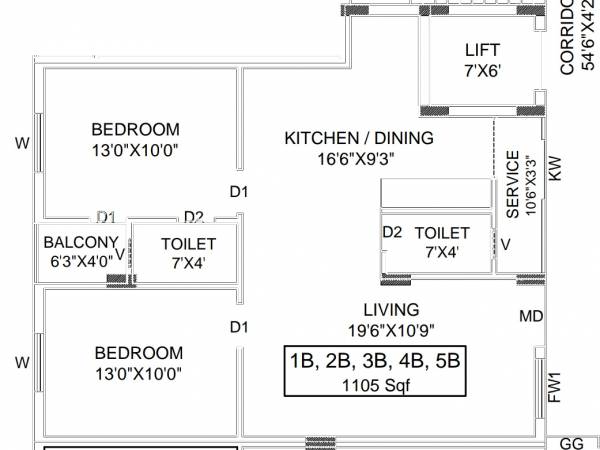  vaibhav-flats Floor Plan Floor Plan