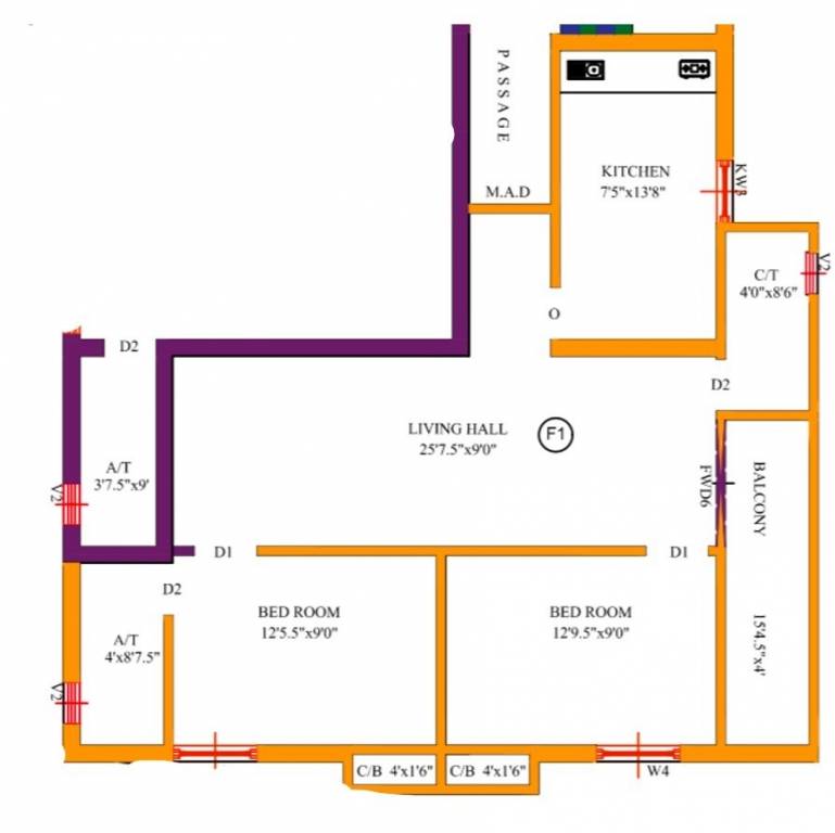 Floor Plan flats phase ii Floor Plan Floor Plan