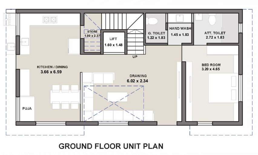  jeet villa Floor Plan Ground Floor Plan