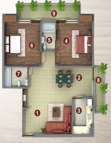 Floor Plan om shree platinum Floor Plan Floor Plan