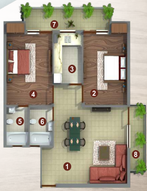 om shree platinum Floor Plan Floor Plan