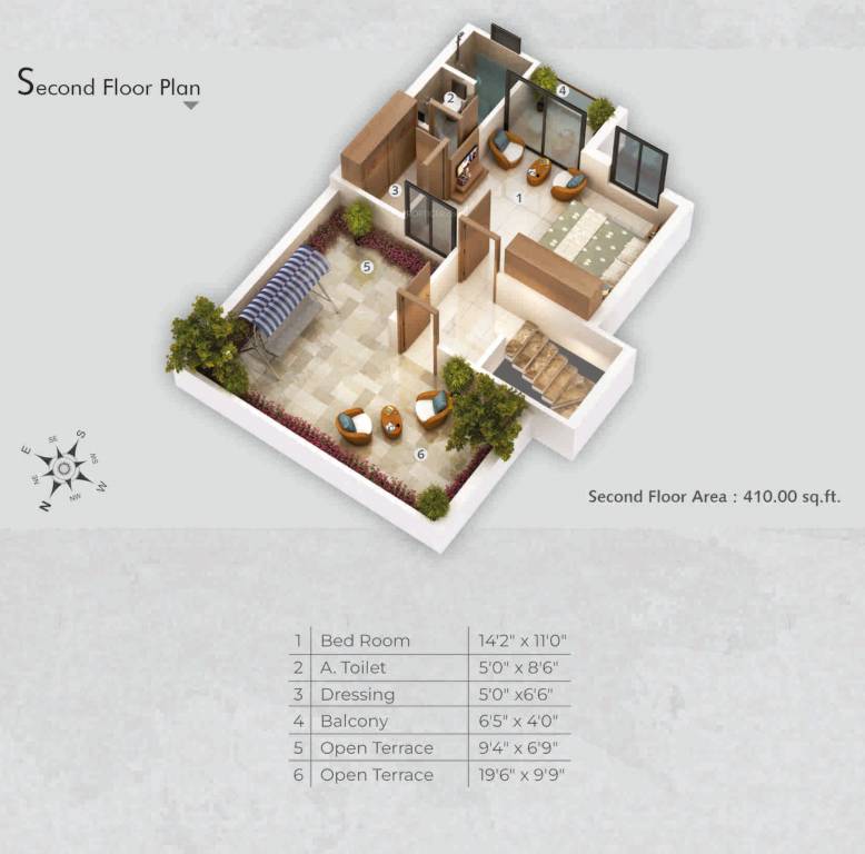 Second Floor Plan villa Floor Plan Second Floor Plan