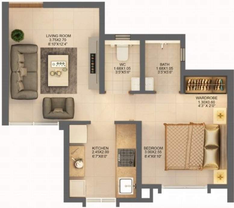  dgt sector 3a cluster 2 phase 2 Floor Plan Floor Plan