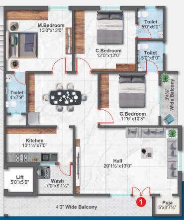 radhe signature Floor Plan Floor Plan