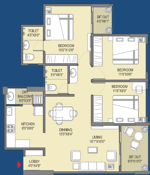 Floor Plan nivasa elevia phase ii Floor Plan Floor Plan