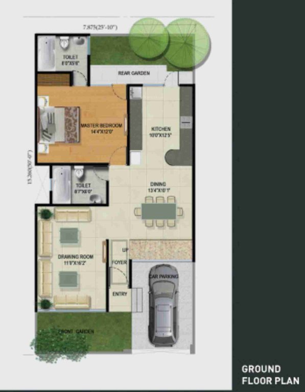 green villas 2 Floor Plan Ground Floor Plan