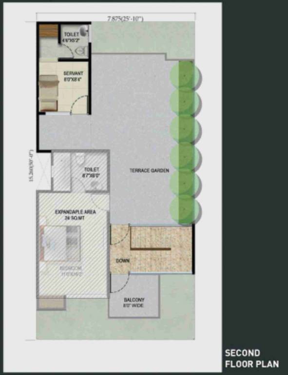 Second Floor Plan green villas 2 Floor Plan Second Floor Plan