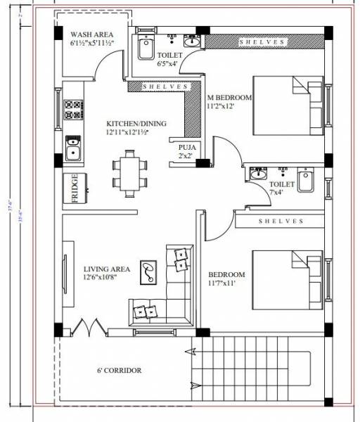  sr-dream-homes Floor Plan Upper Ground Floor Plan