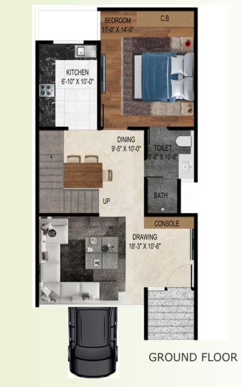 real homez green villa 2 Floor Plan Ground Floor Plan