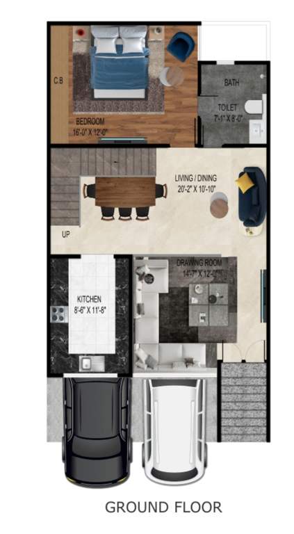 real homez green villa 2 Floor Plan Ground Floor Plan