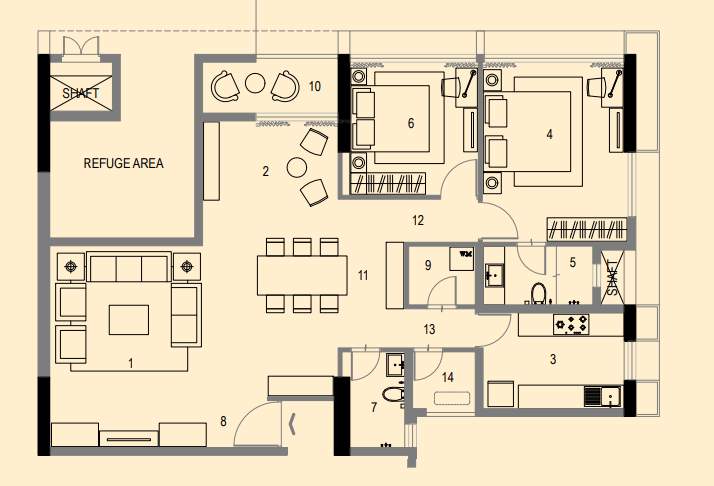  utalika luxury phase 5 panchami Floor Plan Floor Plan