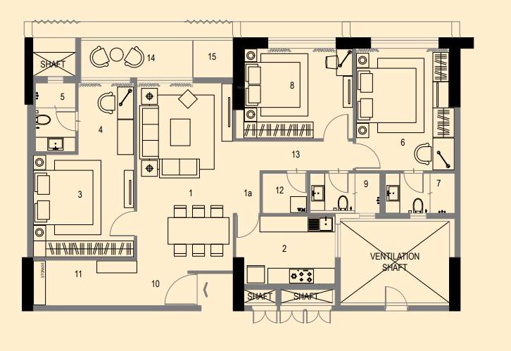  utalika luxury phase 5 panchami Floor Plan Floor Plan