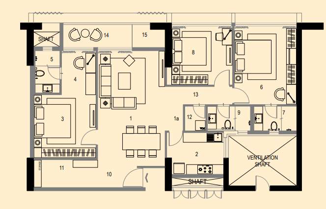  utalika luxury phase 5 panchami Floor Plan Floor Plan