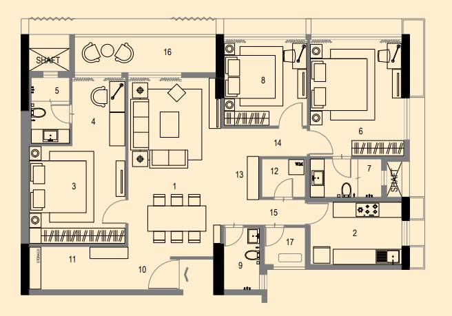  utalika luxury phase 5 panchami Floor Plan Floor Plan