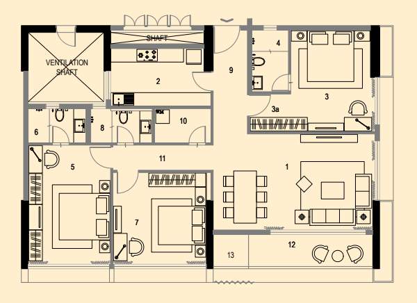  utalika luxury phase 5 panchami Floor Plan Floor Plan