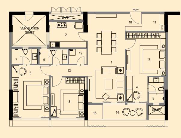  utalika luxury phase 5 panchami Floor Plan Floor Plan
