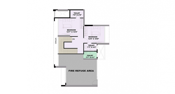  the-gateway Floor Plan Upper Level Duplex Plan