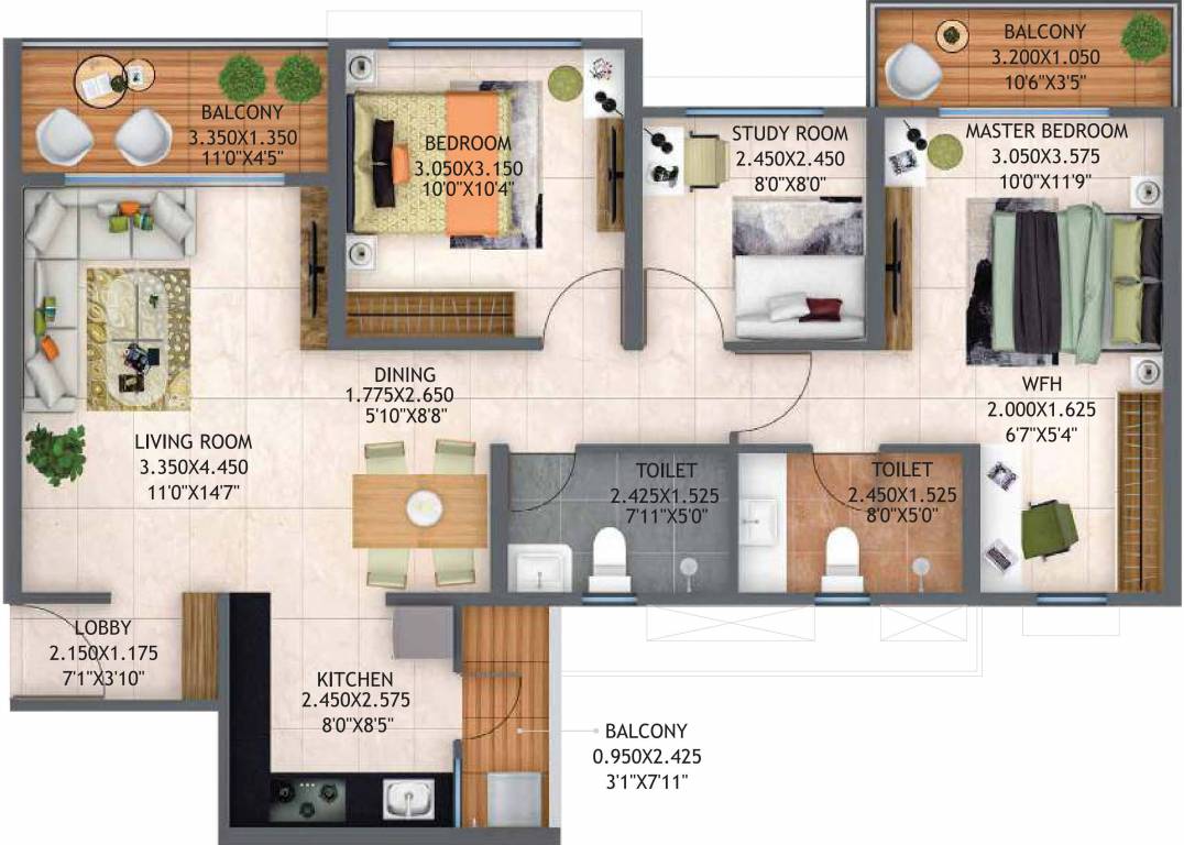 Floor Plan life republic sector r22 22nd avenue atmos phase i Floor Plan Floor Plan