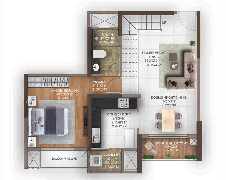 geras island of joy Floor Plan Lower Level Duplex Plan