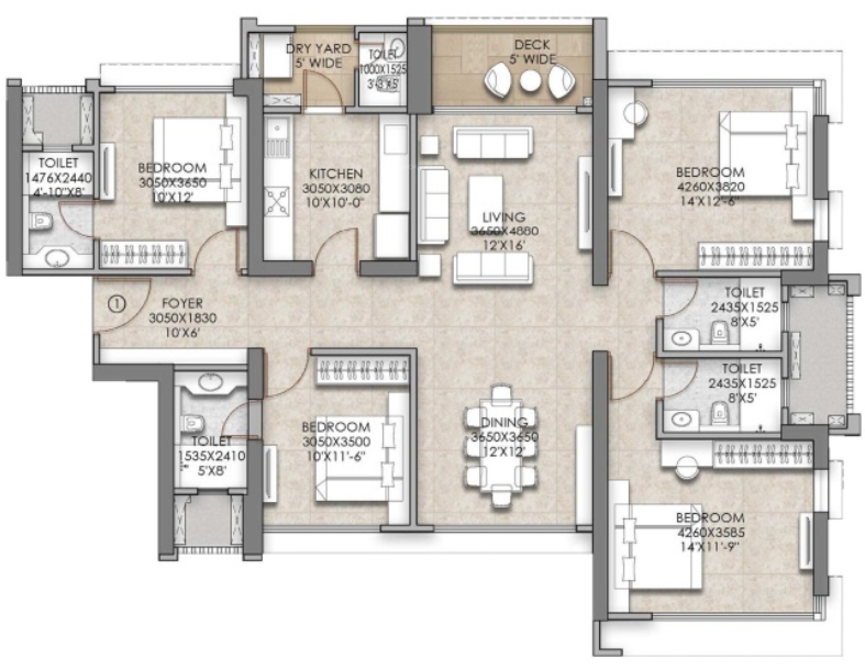 Floor Plan the address by gs tower Floor Plan Floor Plan