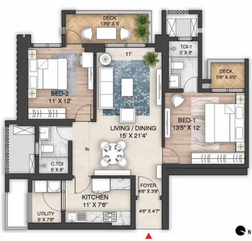 Floor Plan mulberry at the prestige city Floor Plan Floor Plan