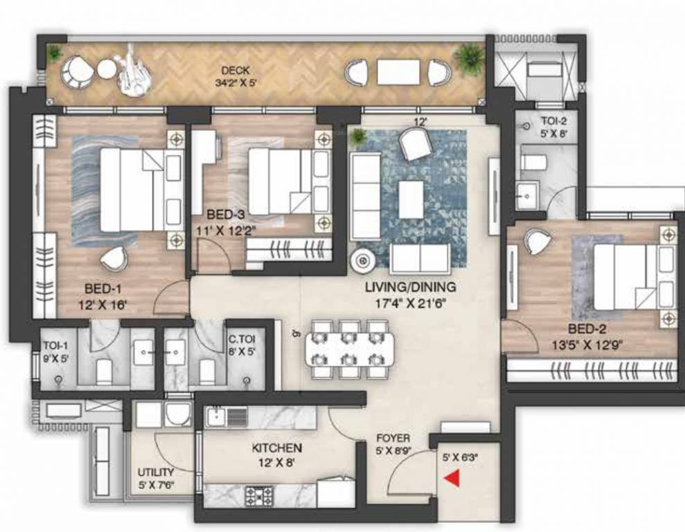 Floor Plan mulberry at the prestige city Floor Plan Floor Plan