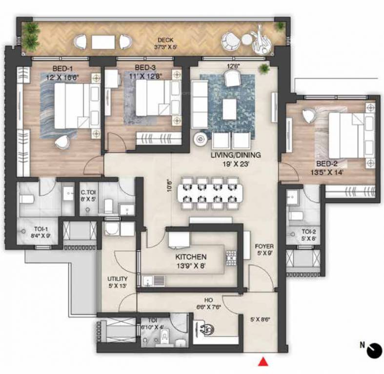Floor Plan mulberry at the prestige city Floor Plan Floor Plan