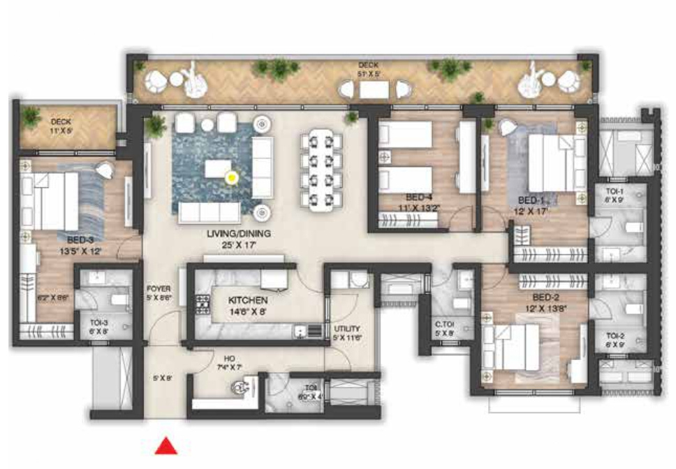 Floor Plan mulberry at the prestige city Floor Plan Floor Plan