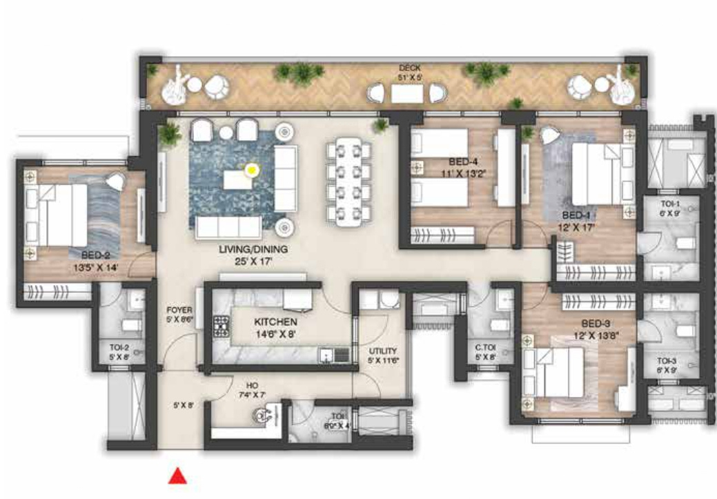 Floor Plan mulberry at the prestige city Floor Plan Floor Plan