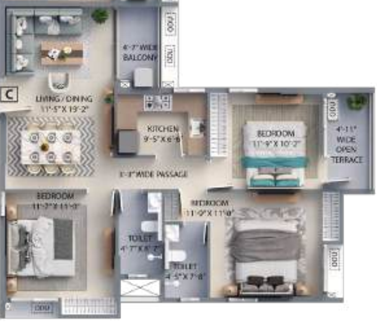 Floor Plan f residences merlin phase 1 Floor Plan Floor Plan