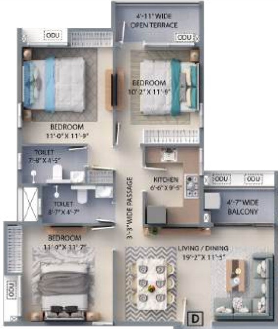 Floor Plan f residences merlin phase 1 Floor Plan Floor Plan
